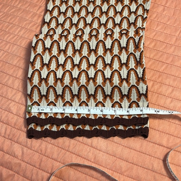 The Normal Brand Marilyn Knit Straight Leg Pant Brown Cream size Large - Picture 11 of 15